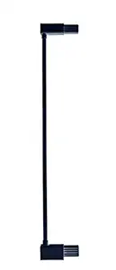 ALLAIBB 2.76in Baby Gate Extension Walk Through Auto Close Tension White Metal Child Pet Safety Gates with Pressure Mount for Stairs,Doorways and Kitchen (Black, 2.76