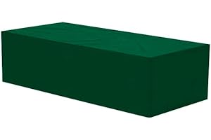 WOLTU Funda Protectora de Muebles Jardín, Cubierta de Conjunto de Muebles PE, Funda para Sofá Exterior Impermeable, Anti-UV, a Prueba de Polvo y Viento, 218x77x55 cm