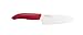 Produktbild KYOCERA GEN COLOUR Santoku Keramikmesser FK-140WH-RD Santokumesser mit extrem scharfer Keramikklinge für absolut präzise Schnitte. Grifffarbe rot. Klingenlänge: 14 cm