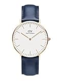 Daniel Wellington Unisex Erwachsene Analog Quarz Uhr mit Leder Armband DW00100123
