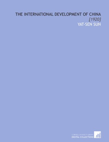 The international development of China