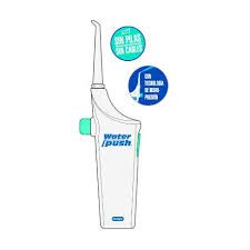 IRRIGADOR DENTAL WATER PUSH SIN PILAS SIN CABLES CON TECNOLOGIA DE HIDROPRESION DISEÑO ERGONOMICO IDEAL PARA VIAJES