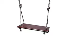 Wooden Coffee Brown Swing 24*13 with Hanging Accessories