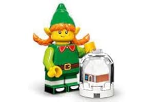 FCP Lego 71034 Minifigures Serie 23, Beutel-Set in limitierter Auflage 2022, Kollektion mit 1 von 12 Wählen Sie Ihren Charakter (Weihnachtself), Grün, Gelb