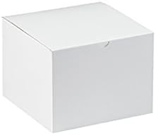 BridalSource GB886-1 8" X 6" White Cake Boxes