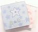 Blue Fabric Baby Boy Record Book Journal & Keepsake Box - Star Design