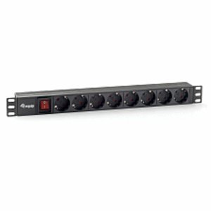 Preisvergleich Produktbild equip 19- Steckdosenleiste 8-fach mit Schalter schwarz *Aktion