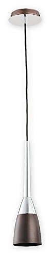 Preisvergleich Produktbild LEMIR Estiva Rost Wenge + Chrom - Pendelleuchte Einzelne / O2501 W1 RW