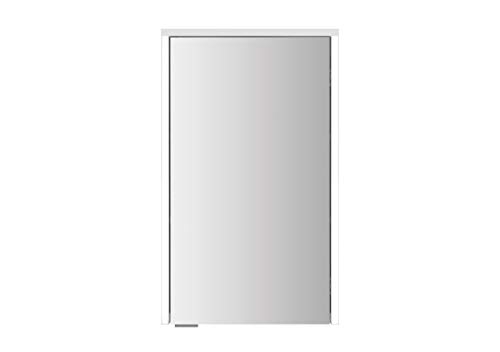 Sieper Gabun - Armario con Espejo (2 L, Madera DM, con iluminación), Color Blanco