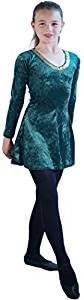 CL COSTUMES Stage-Celtic-St Patrick’s Day-Irish-Lyrical SHORT IRISH DANCE DRESS Ladies Costume - In Variation of Colours & Sizes (SIZE 14, Forest Green)