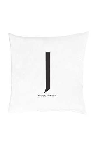 Design Letters - Kissenbezug - J - 100 % Baumwolle - 80 x 80 cm