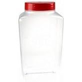 Empty NEW Plastic Sweet Jar with Screw Top Lid