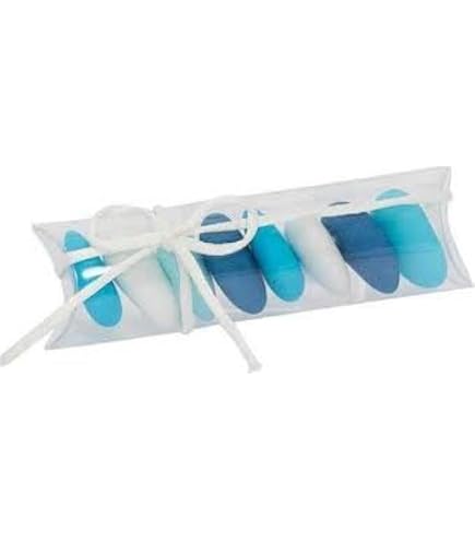 scotton spa 50 PZ Tubo Trasparente PVC portaconfetti 10x4.8 cm BOMBONIERA