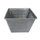 pondH2o11" Square Plant Basket Aquatic Plastic Slotted Mesh, Black, 2 Pack, Outdoor, Modern, 11 Inches Wide by 9 Inch Deep, Aquatic Plant Pot