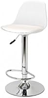 La chaise longue Chaise haute de bar blanche Egg R&eacute;f 31-M1-010W