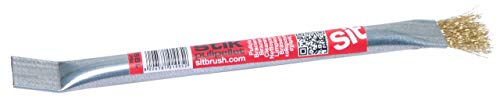 SIT Tecnospazzole 1995 Spazzola e Raschietto per Stufe a Pellet in Acciaio Ottonato-Stik