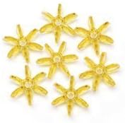 18mm Sun Gold Starflake Beads (500 Beads) by CraftKitsAndSupplies