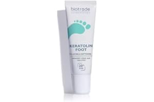 BIOTRADE ODOREX Biotrade Keratolin Foot Gel with Glycolic, Lactic & Salicylic Acid – 20% AHA Exfoliating & Softening Callus Remover Feet Gel – Foot Care to Remove Corn & Calluses, 15 ml