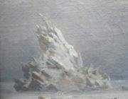 MerchDistributor Ausschnitt-eisberg By Caspar David Friedrich Digital Print Poster 11.70x9.13 Inches