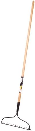 True Temper GL-BR-E 14-Tooth Eagle Lawn Bow Rake with Wood Handle