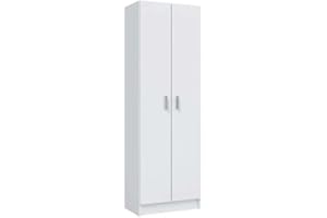HOGAR24 ES Armario de 2 Puertas, Medidas: 180x58,5x37 cm, Color Blanco