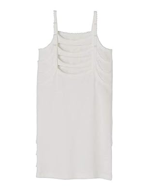 Vertbaudet Lot de 4 débardeurs fille Blanc 10 A