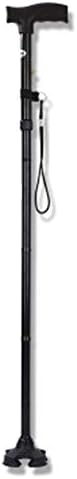 Crutches Non-Slip Foldable Four-Legged Cane Light Cane Retractable Cane Cane