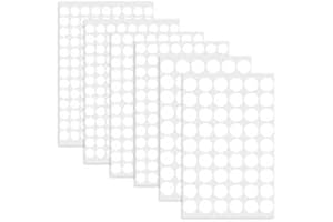 QNENEAM 534 Pezzi Coprivite Adesivo Bianco, Tappi Bianchi Coprivite, Adesivi Bianchi Copri Viti, 13/15/20 mm in PVC Ideali per Mobili, Armadi e Tavoli, Design Elegante, Installazione Facile e Adesione Forte