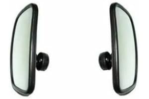 AUTOBITS 2x Außenspiegel Rückspiegel Links Rechts Ersatzspiegel Schwarz Spiegel Zusatzspiegel 172mmx222mm für LKW Traktor Bus Bagger Wohnmobil