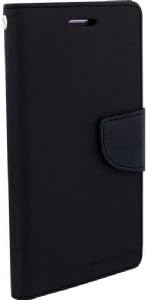 SDO Wallet Style Flip Case For Micromax Yu Yureka Plus - Black + Micro Usb Otg Cable + Touch Screen Pen Style Stylus + Nano Sim Adapter Combo Set