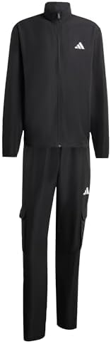 adidas Homme SPORTSWEAR WOVEN CARGO TRACKSUIT, black/black, XS