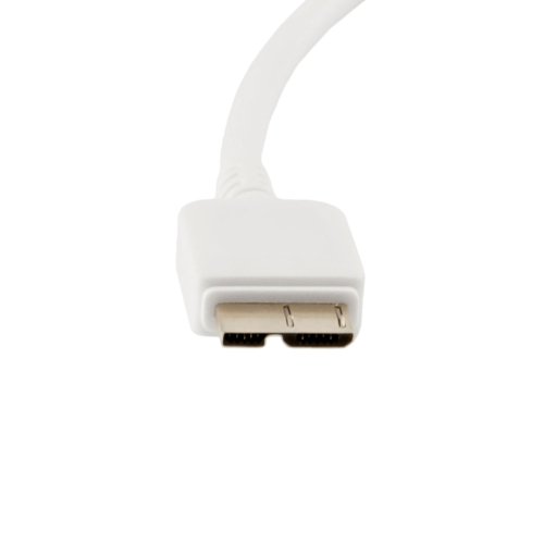 iProtect 2x USB Ladekabel Datenkabel weiß für Samsung Galaxy Note 3 Galaxy S5 und weitere Geräte mit USB 3.0 - 4