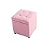 Produktbild ChFei Wohnzimmer-Speicher-Schemel, Schuh-Bank, Einfacher Moderner Sofa-Schemel-Speicher-Schemel-Osmane (Farbe : Pink, größe : 40 * 40 * 40cm)