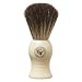 Shaving kit - Ivory Pure Badger shaving brush, Short handle double edge safety razor with X2 packs wilkinson sword razors