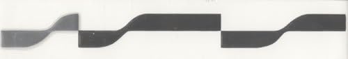 Biarritz Glazed Border Tiles 3.5x20cm Black Ceramic Gloss Tile - 1 piece