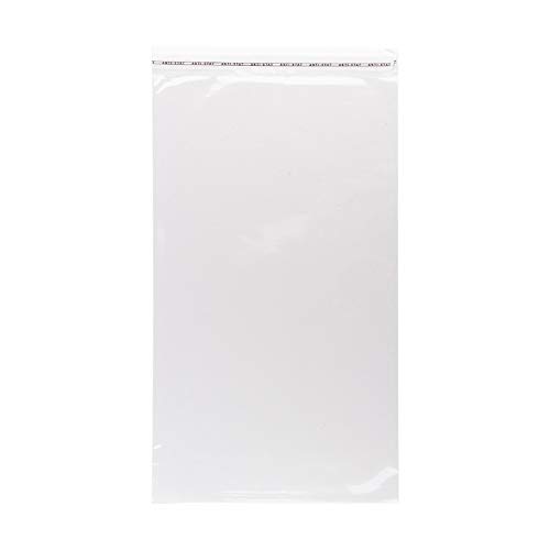 100 Clear Seal Bags Self Adhesive | Foil Bags, Plastic Bags, Bags (34 x 19 cm)