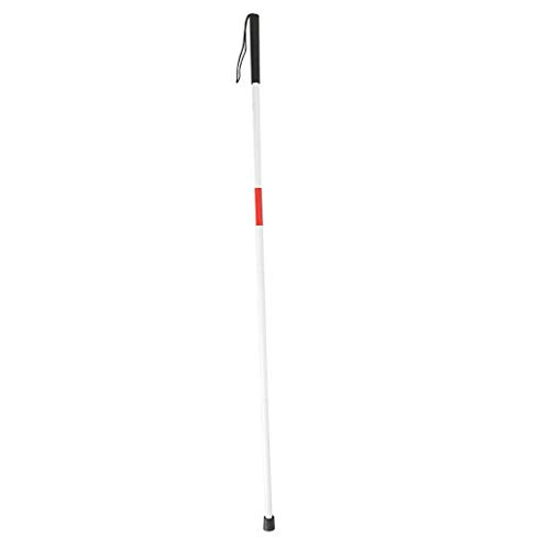Preisvergleich Produktbild IPOTCH Blindenlangstock 4-teilig klappbar Blindenstock Gehhilfe, Trekkingstoecke Wandern Stock 125cm