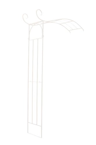 CLP halbrunder Rosenbogen JASMIN zur Wandbefestigung, aus stabilem Eisen, Durchganghöhe/-breite: 222 cm / 135 cm, aus bis zu 6 Farben wählen weiß - 2