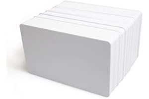 ALG ID Cards | Premium Blank White PVC Cards Plastic ID Cards (760 Micron, CR80) (100)