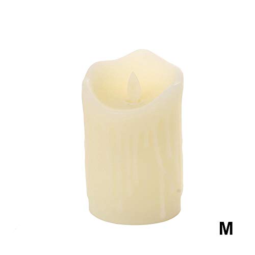 Preisvergleich Produktbild LED-Kerzen, flammenlose warme Kerzen, batteriebetrieben, perfekt für Ostern, Hochzeiten, Weihnachten, Beerdigungen, Souvenirs