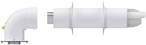 JUNKERS BOSCH - COMPLETE KIT Ø60/100mm (Ø2,36/3,93in) compatible for conventional boiler, with 90° bend and extension with terminal and accessories, for air inlet and flue outlet