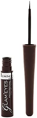 Rimmel Eyeliner Donna, Marrone (Brown Velvet (002)), 3.5 ml