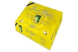 GENERIC Caja Toallitas Limón, Caja Toallitas Marisco, Envueltas individualmente, Aroma Limon, Toallitas Refrescantes. Ideales para Hogar y Restaurantes (500)