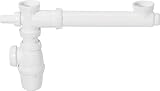 'Conector 1 1/2 x 40 mm Wirquin SP3254 - Enjuague sifón sifón sifón sifón para lavabo doble lavabo