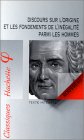 couverture de : Discours sur l'origine et les fondements de l'in&eacute;galit&eacute; p...