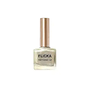 FLiCKA Well Polished Nail Polish for Women and Girls - 42 Fudge Chrome (9.5Ml)