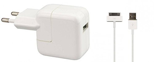 Original Apple 12W MD836ZM/A + MA591G/C Strom Adapter mit USB auf 30pin Ladekabel - iPad 2 iPad3 iPhone 4S