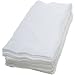 (12 X WHITE) Premium Quality Baby Muslin Squares 100% Cotton, 72cm X 72cm, Supersoft , Made In EU