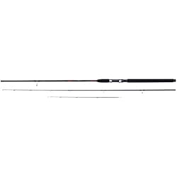 Shakespeare Caña (principiantes, aluminio, telescópico, spinning, 8 pies (2,44 m), 2 secciones), color negro, talla UK: 8 Ft