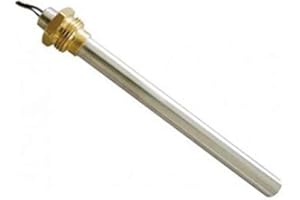 Jpshop Resistenza Candeletta Accensione per Stufa a Pellet, 250W 153mm/143mm, Diametro 9,9mm, Filettatura 3/8", per Klover - MBZ - Laminox - Palazzetti